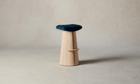 The Weston Bar & Counter Stool - Mohair Admiral