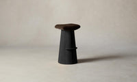 The Weston Bar & Counter Stool - Mohair Chocolate