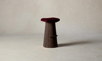 The Weston Bar & Counter Stool - Mohair Crimson