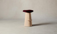 The Weston Bar & Counter Stool - Mohair Crimson