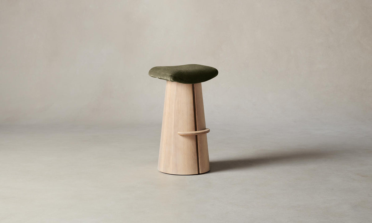 The Weston Bar & Counter Stool - Mohair Moss