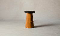 The Weston Bar & Counter Stool - Nubuck Leather Espresso