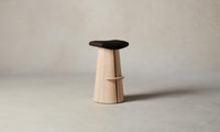 The Weston Bar & Counter Stool - Nubuck Leather Espresso