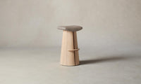 The Weston Bar & Counter Stool - Nubuck Leather Fawn