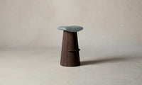 The Weston Bar & Counter Stool - Nubuck Leather Tide