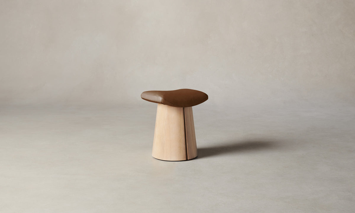 The Weston Stool - Tuscan Leather Cognac