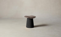 The Weston Stool - Belgian Linen Carob