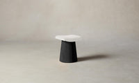 The Weston Stool - Belgian Linen Egret