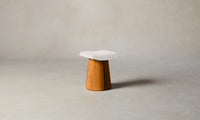 The Weston Stool - Belgian Linen Egret