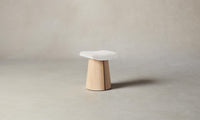 The Weston Stool - Belgian Linen Egret