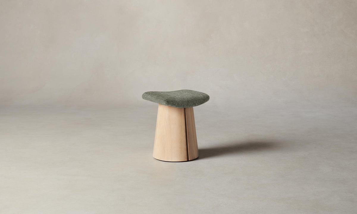 The Weston Stool - Heritage Belgian Linen Thyme