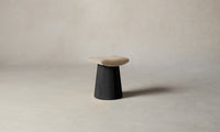 The Weston Stool - Mohair Almond