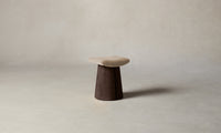 The Weston Stool - Mohair Almond