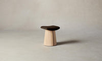 The Weston Stool - Mohair Chocolate