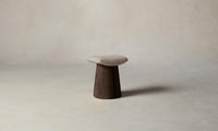 The Weston Stool - Nubuck Leather Fawn