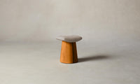 The Weston Stool - Nubuck Leather Fawn