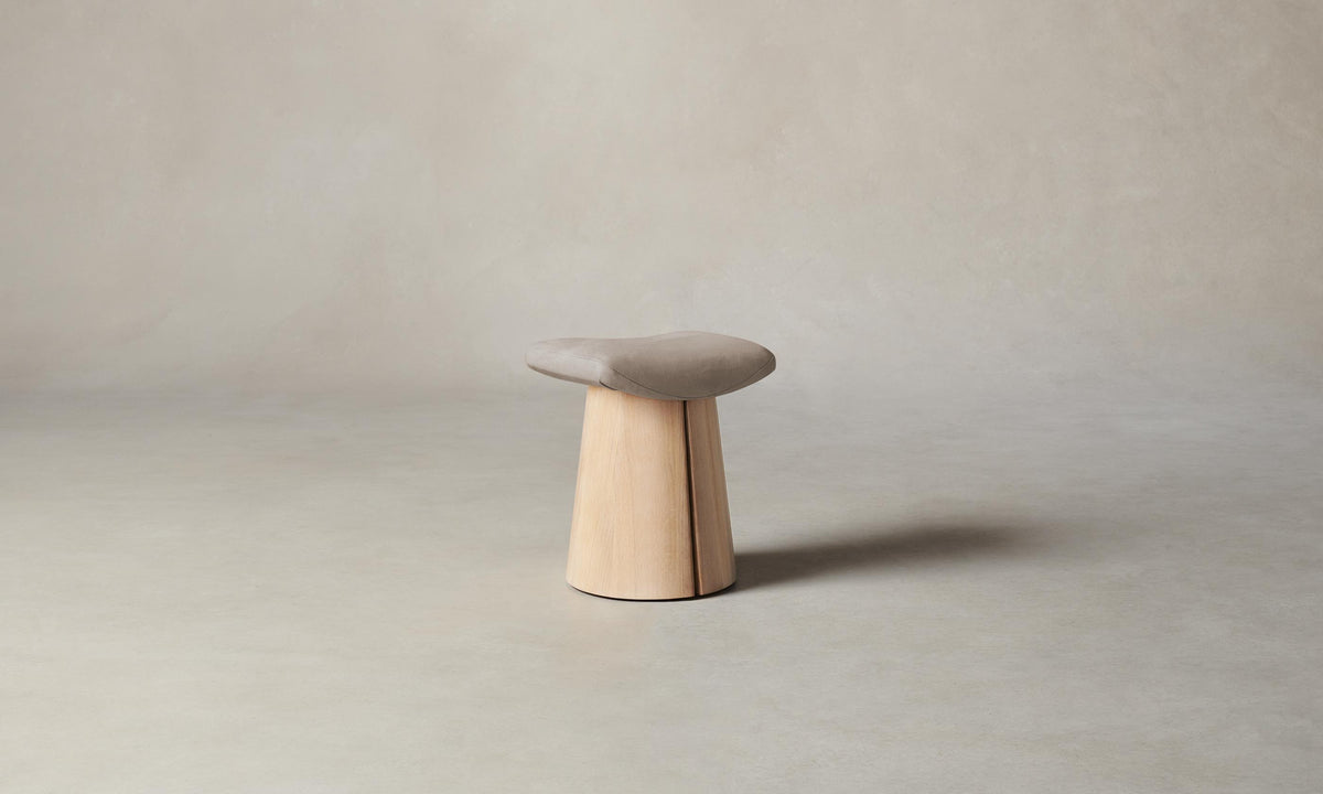 The Weston Stool - Nubuck Leather Fawn