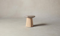 The Weston Stool - Nubuck Leather Fawn