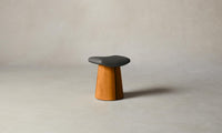 The Weston Stool - Pebbled Leather Ash