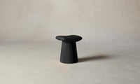 The Weston Stool - Pebbled Leather Ink