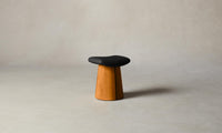 The Weston Stool - Pebbled Leather Ink