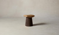 The Weston Stool - Pebbled Leather Latte