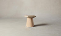 The Weston Stool - Pebbled Leather Stone