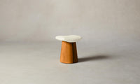 The Weston Stool - Pebbled Leather Swan