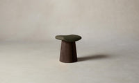 The Weston Stool - Pebbled Leather Truffle