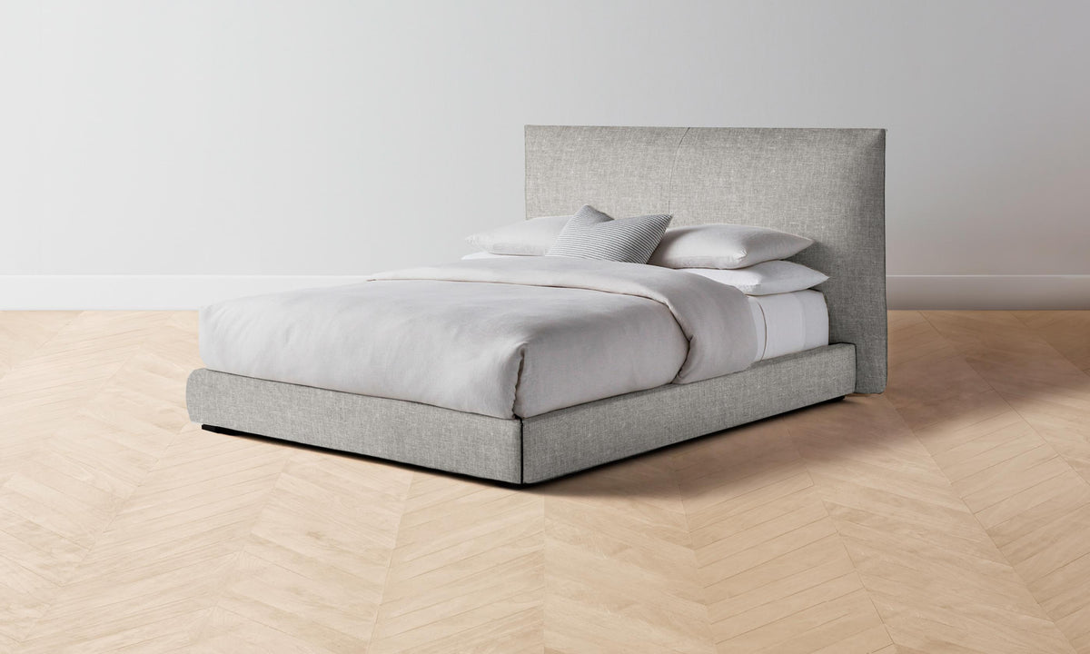 The Wythe Bed - Heritage Belgian Linen Agate