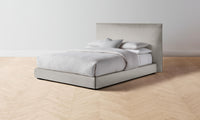 The Wythe Bed - Italian Bouclé Fossil