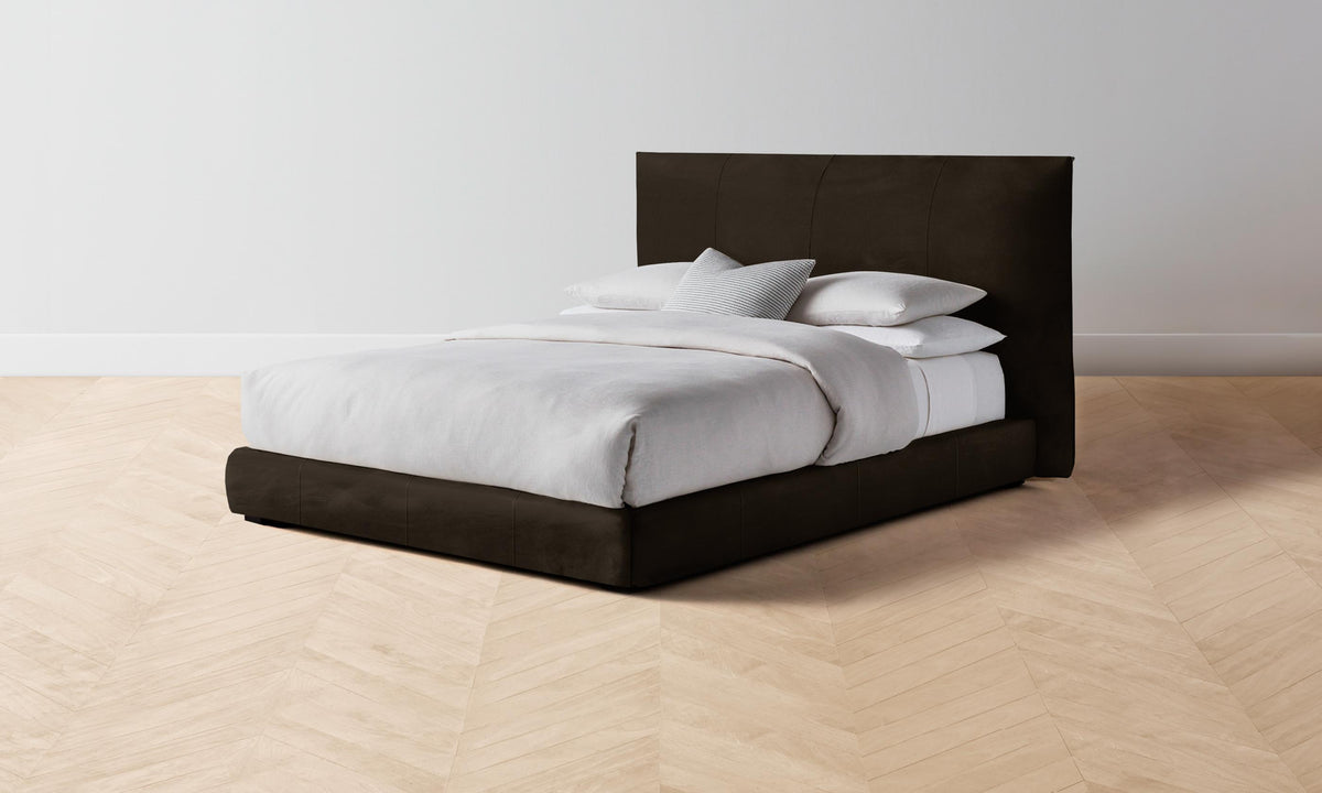The Wythe Bed - Nubuck Leather Espresso