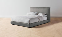 The Wythe Bed - Pebbled Leather Ash