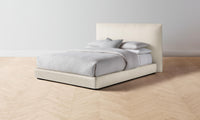 The Wythe Bed - Pebbled Leather Swan