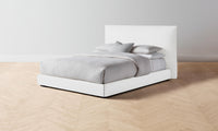 The Wythe Bed - Performance Linen Weave Pure White